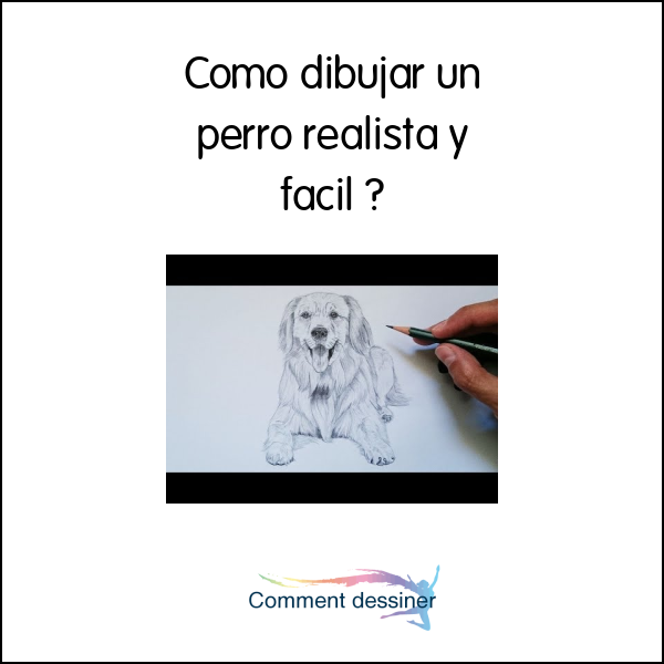 Como dibujar un perro realista y facil